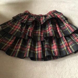 J.Crew crewcuts ruffle tartan skirt!